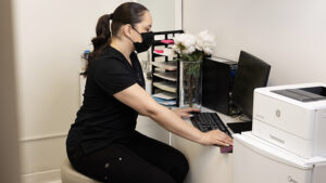A Gynecologist in the Office at Thewomenschoice